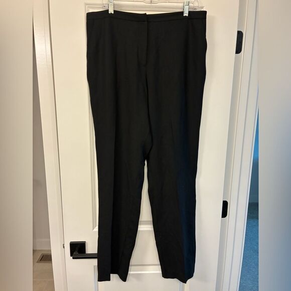 EILEEN FISHERVintage 100% Wool Trousers Black Women’s Size Large - Picture 1 of 5